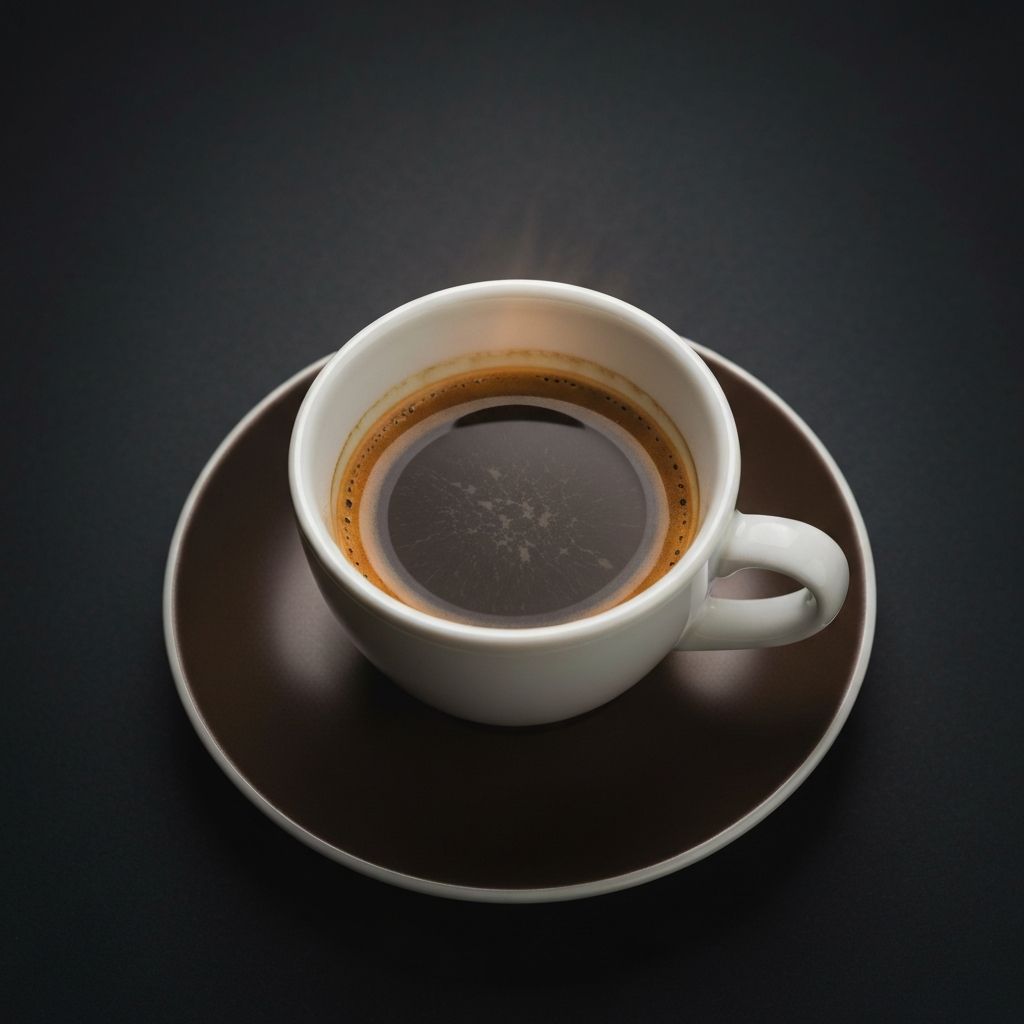 Espresso in ceramic cup